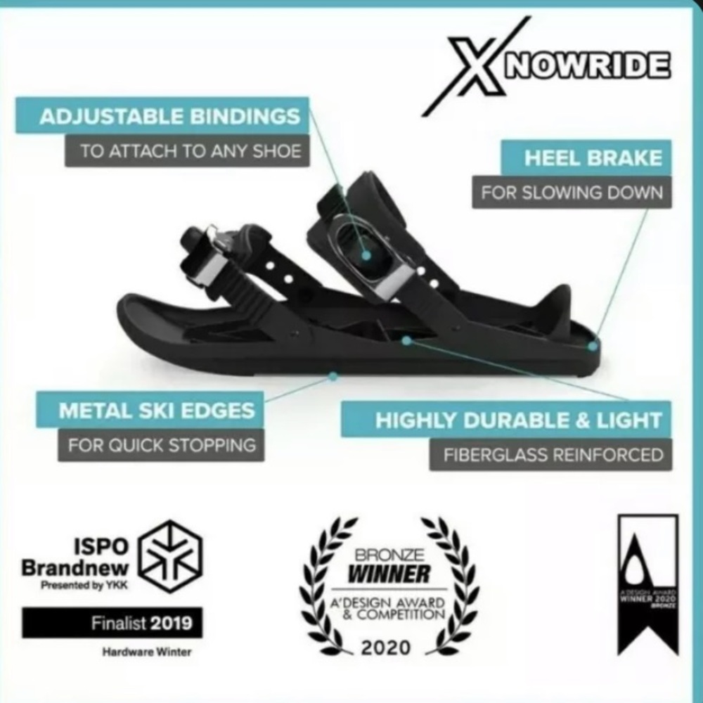 **SOLD** NEW ~ XNOWRIDE Short Skis/Snow Skates ~ OSFA